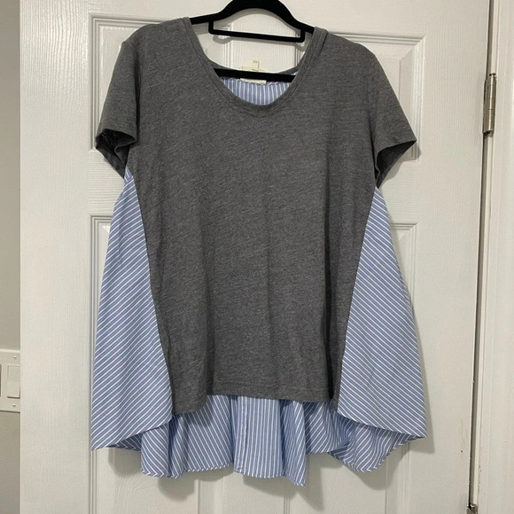 Anthropologie Deletta Callisto Striped Swing Top in Small - Picture 2 of 5